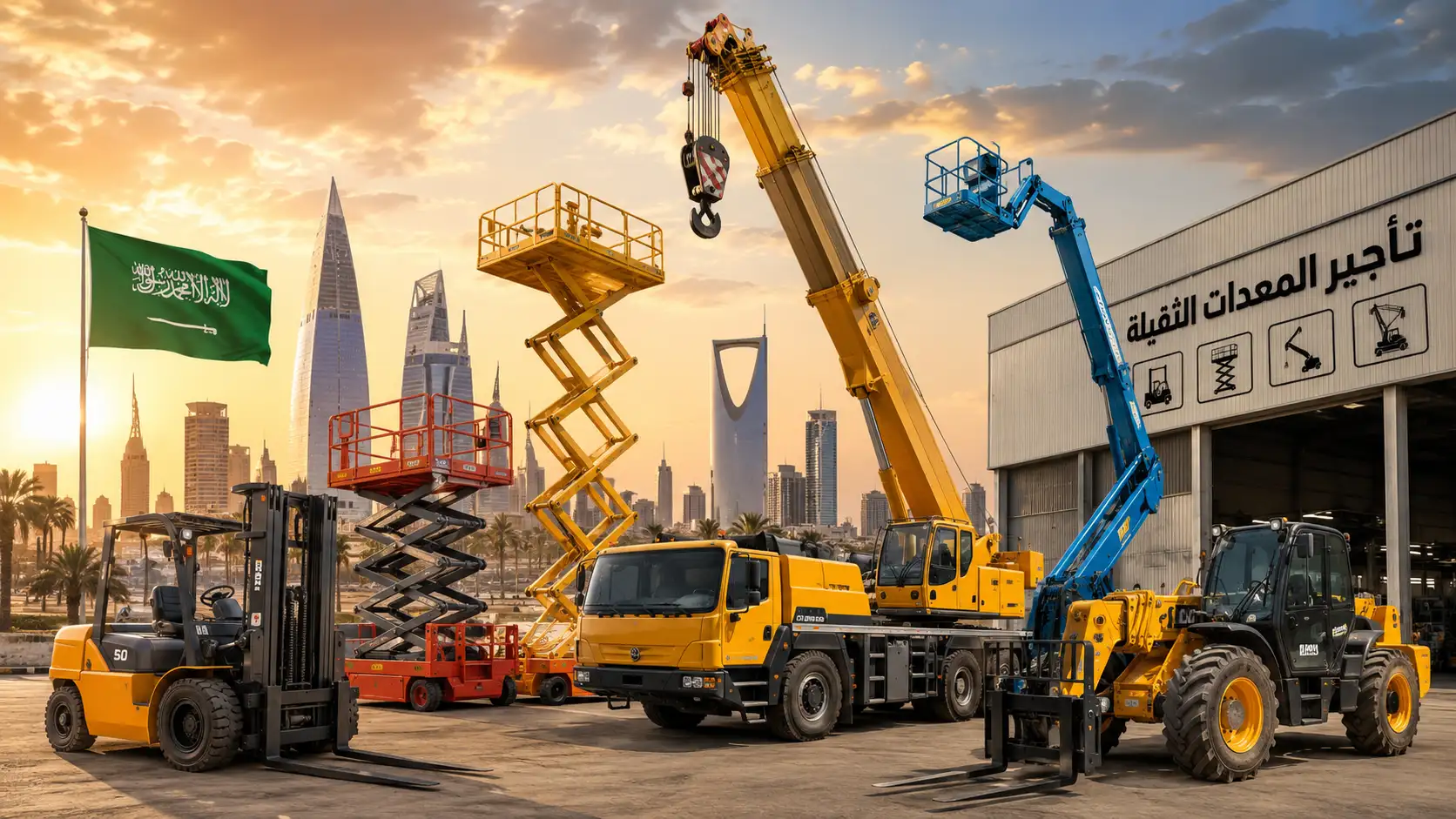 الدليل الشامل لتأجير الرافعات و المعدات الثقيلة في السعودية: خيارك الأمثل لنجاح مشروعك؟